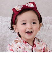 和風リボンヘアバンド