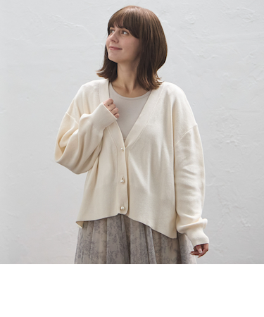 【リンク】パールボタンニットカーディガン