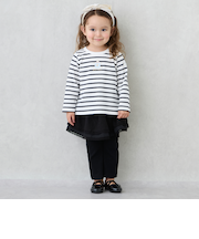 スカートつきフレアパンツ