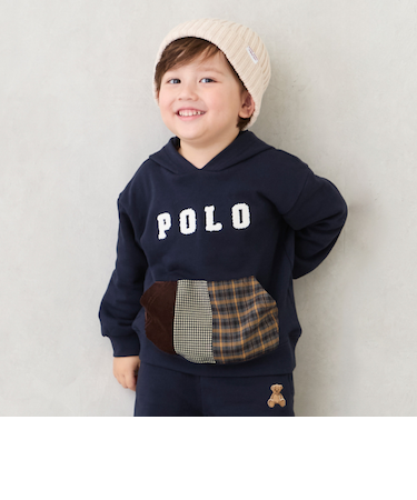 【POLO BCS】パッチワークパーカー