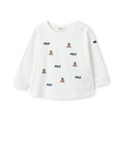 【POLO BCS】モチーフ刺繍長袖Tシャツ