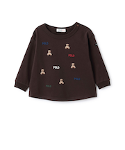 【POLO BCS】モチーフ刺繍長袖Tシャツ