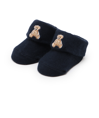 【POLO BCS】くま刺繍カップソックス