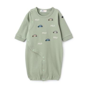 【POLO BCS】モチーフ刺繍長袖2WAYオール