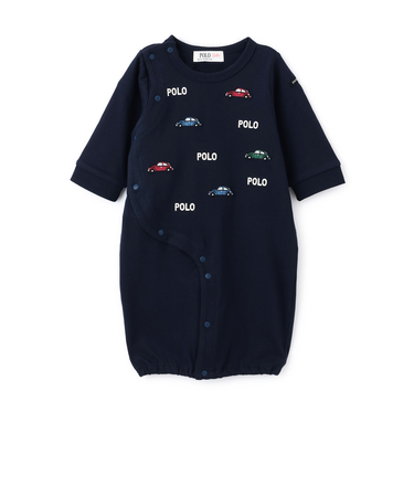 【POLO BCS】モチーフ刺繍長袖2WAYオール