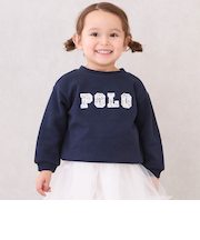 【POLO BCS】ロゴアップリケ長T