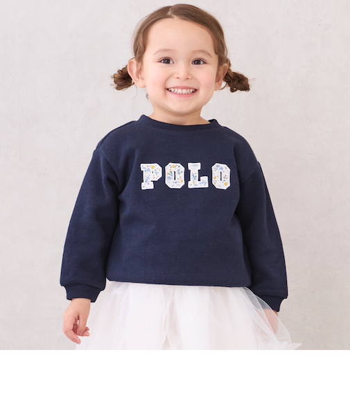 【POLO BCS】ロゴアップリケ長T