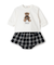 【POLO BCS】クマグラフィック長袖T+スカパンセット