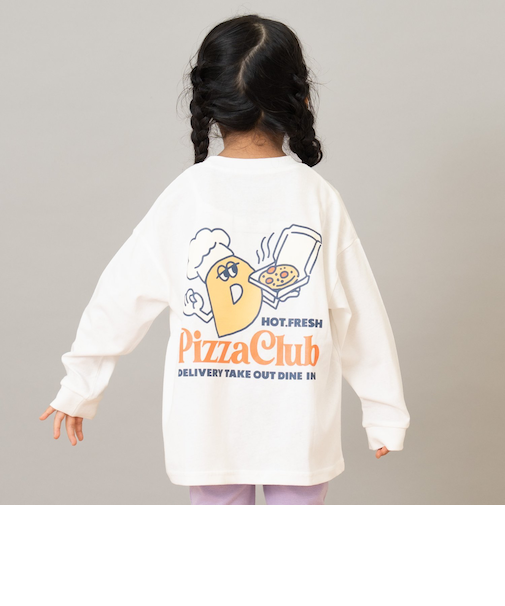 【綿100】【365D.】OFUZAKE柄ロンT