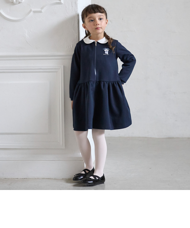 【バレエ】前あき衿ワンピース