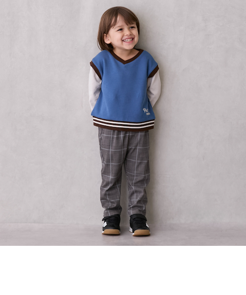 【スマイルシリーズ/防汚】BOYSタックパンツ