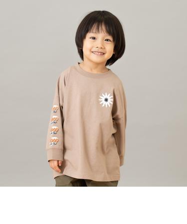 【綿100】【365D.】アソート袖プリント柄ロンT