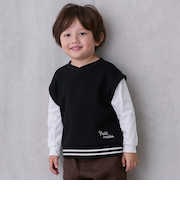 ベストレイヤード長袖Tシャツ