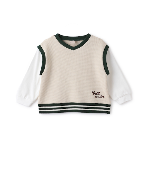 ベストレイヤード長袖Tシャツ