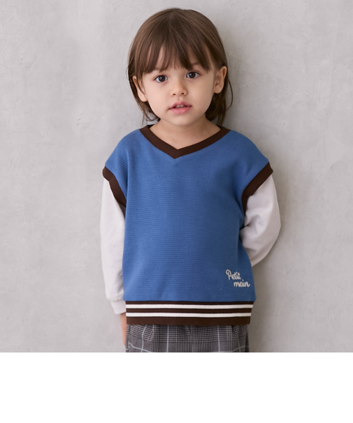 ベストレイヤード長袖Tシャツ