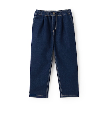 デニムテーパードパンツ