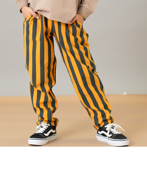 カットツイルテーパード柄パンツ