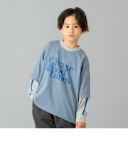 レイヤード風ラインロンT