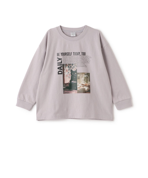 【USAコットン】CATフォトプリントロンT