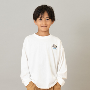 【綿100】【365D.】サブジェクト刺繍ロンT