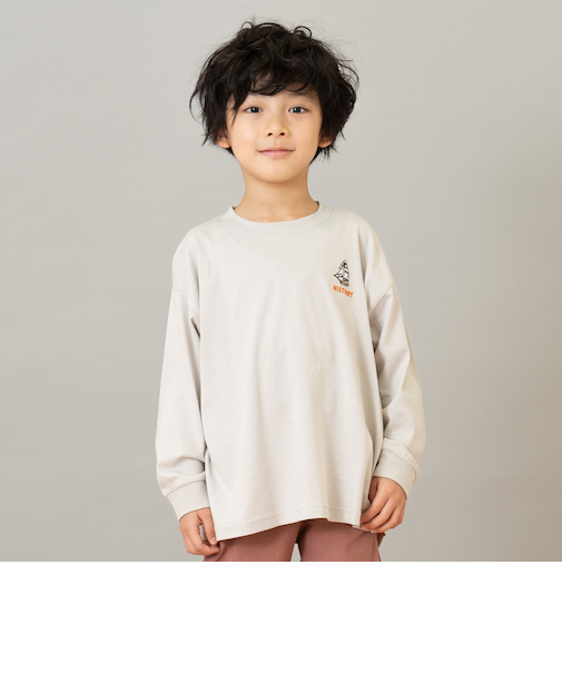 【綿100】【365D.】サブジェクト刺繍ロンT