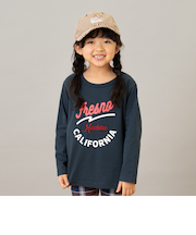 【綿100】【365D.】ワンポント刺繍ロンT