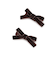 ベロアリボンヘアクリップ2P