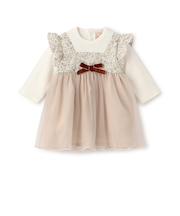 お花チュールドッキングOPロンパース