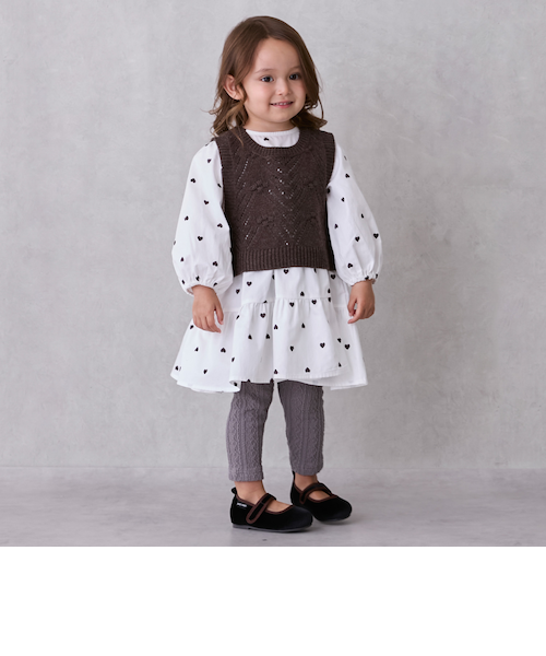 いちごプリント 半袖 ミディ丈ワンピース いちごプリント 半袖 ミディ丈ワンピース