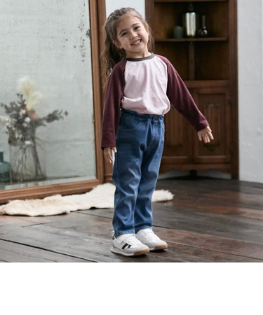 【Lee】カットデニムパンツ