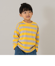 【パパもおそろい】【綿100】【365D.】アソートボーダーワイドロンT