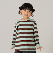 【パパもおそろい】【綿100】【365D.】アソートボーダーワイドロンT