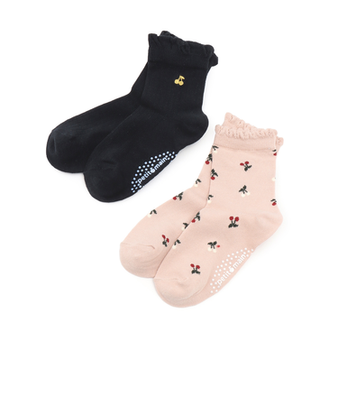 さくらんぼソックス2P