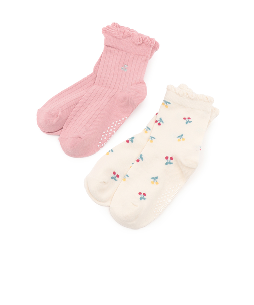 さくらんぼソックス2P