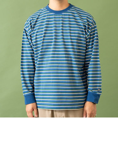 【パパもおそろい】アソートボーダーワイドロンT