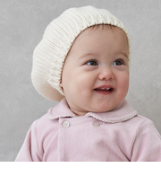 ポンポンつきベレー帽