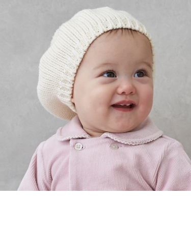 ポンポンつきベレー帽