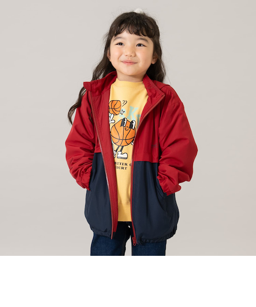 【撥水加工】バイカラーウィンドブレーカー