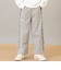 サイドフリル裏毛ワイドパンツ　