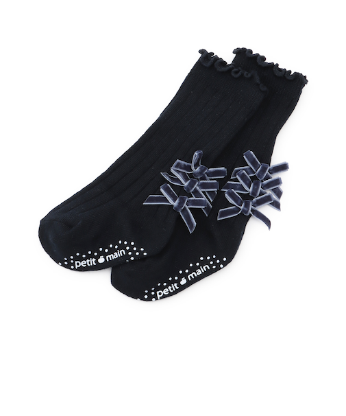 リボンハイソックス