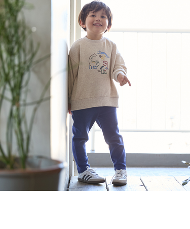 【防汚】フワのびっとテレコレギンス