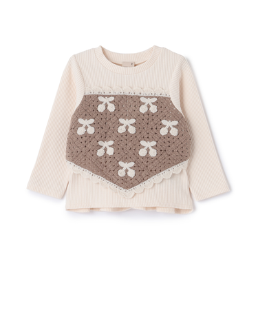 【リンク】クロシェドッキング長袖T