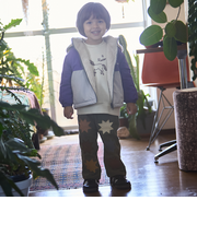 モチーフアップリケパンツ