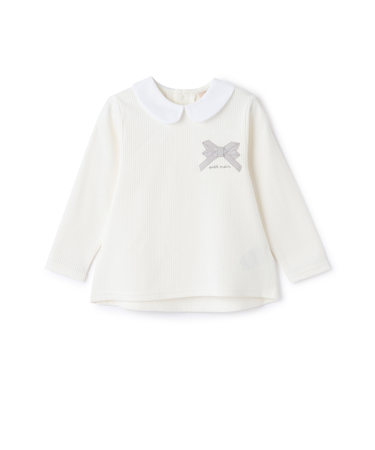 【リンク】衿つきリボン長袖Tシャツ