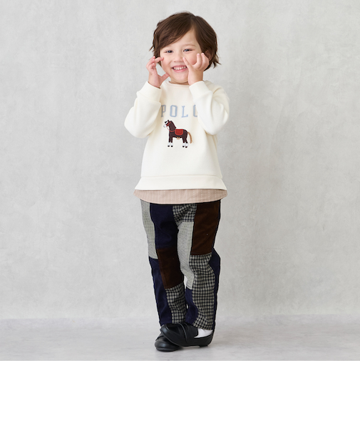 パッチワークパンツ