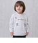 ロゴモチーフ接結長袖Tシャツ