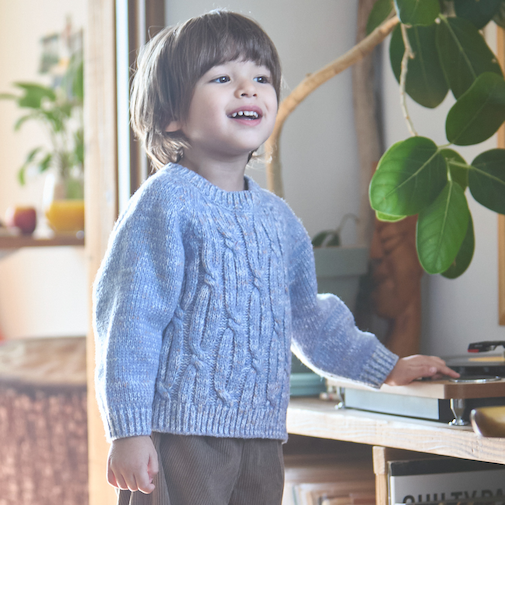 【ウォッシャブル】MIX糸ニット