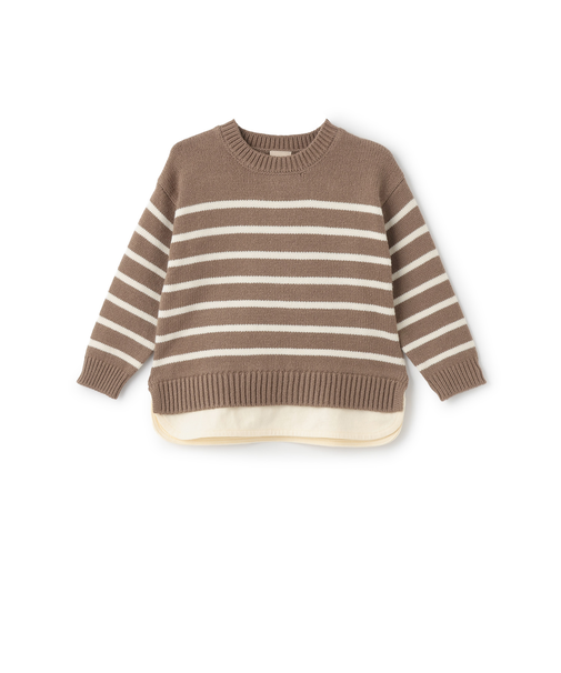 【ウォッシャブル】ボーダーニット