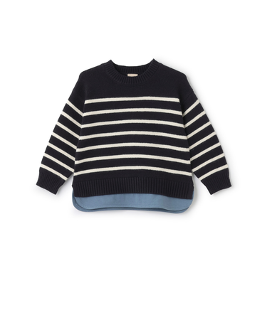 【ウォッシャブル】ボーダーニット