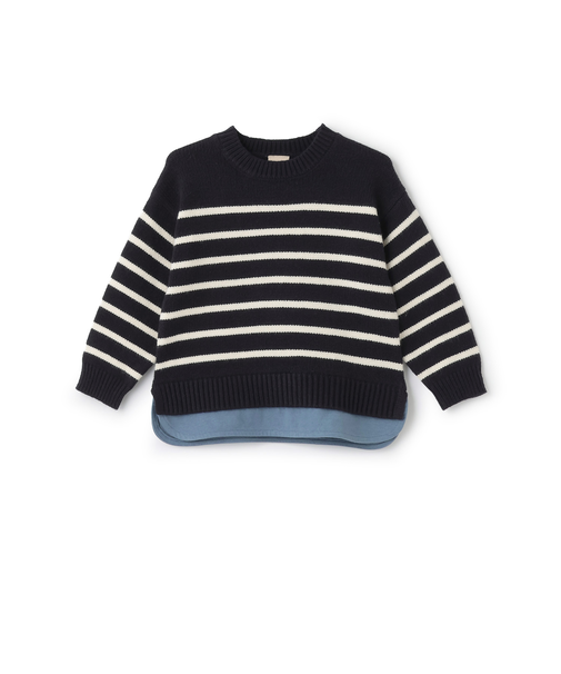 【ウォッシャブル】ボーダーニット